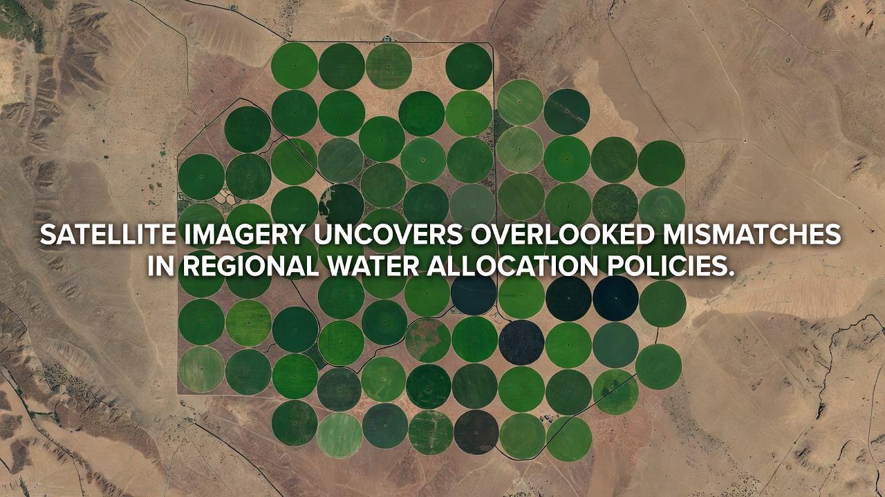 Satellite imagery uncovers overlooked mismatches in regional water allocation policies